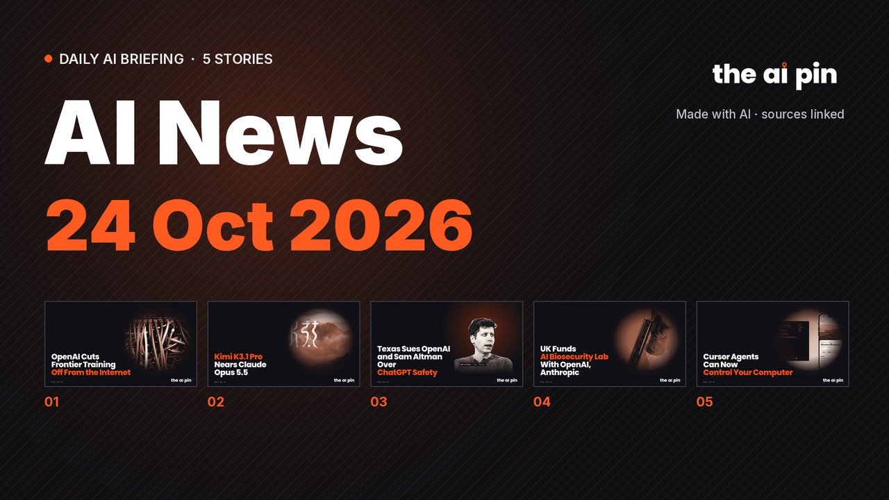 Daily Roundup – 5 AI stories in under 5 minutes (Oct 24, 2026)